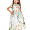 Vestido Maria Infantil Azul com Pérolas